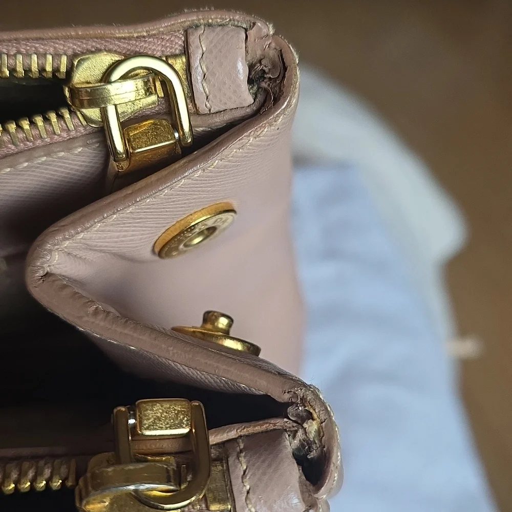 Prada Women's Tan Leather Tote Bag - Picture 15 of 16
